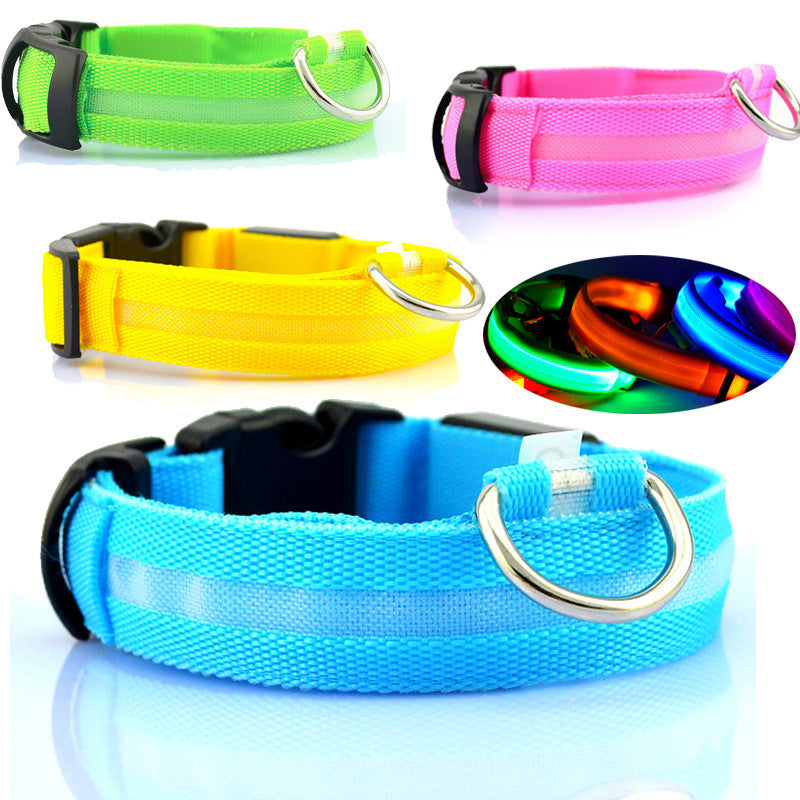 Stylish LED safety Dog Collar (Single)