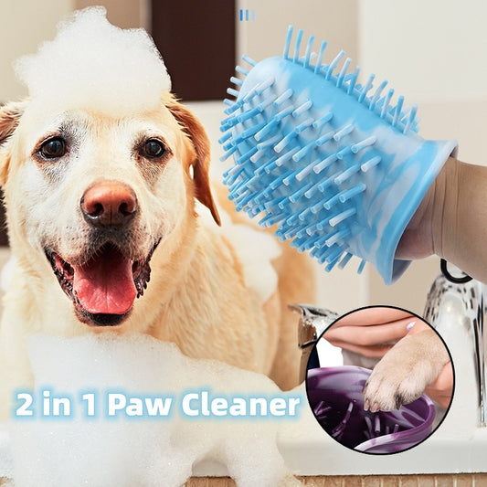 2-in-1 Dog Paw portable Cleaner Cup (Single)